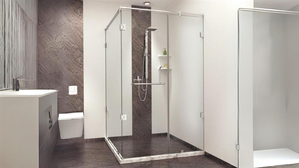 frameless shower